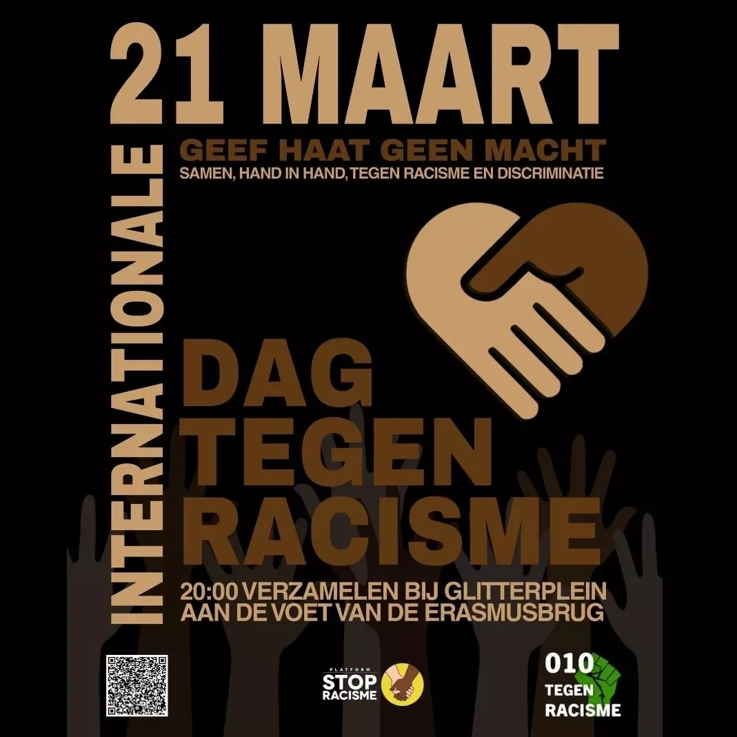21 maart: demonstratie tegen racisme in Rotterdam